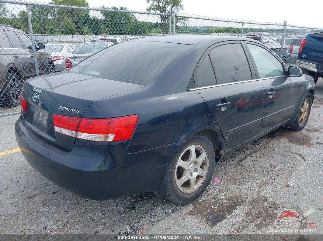 5NPEU46C66H072206 2006 HYUNDAI SONATA photo no. 4