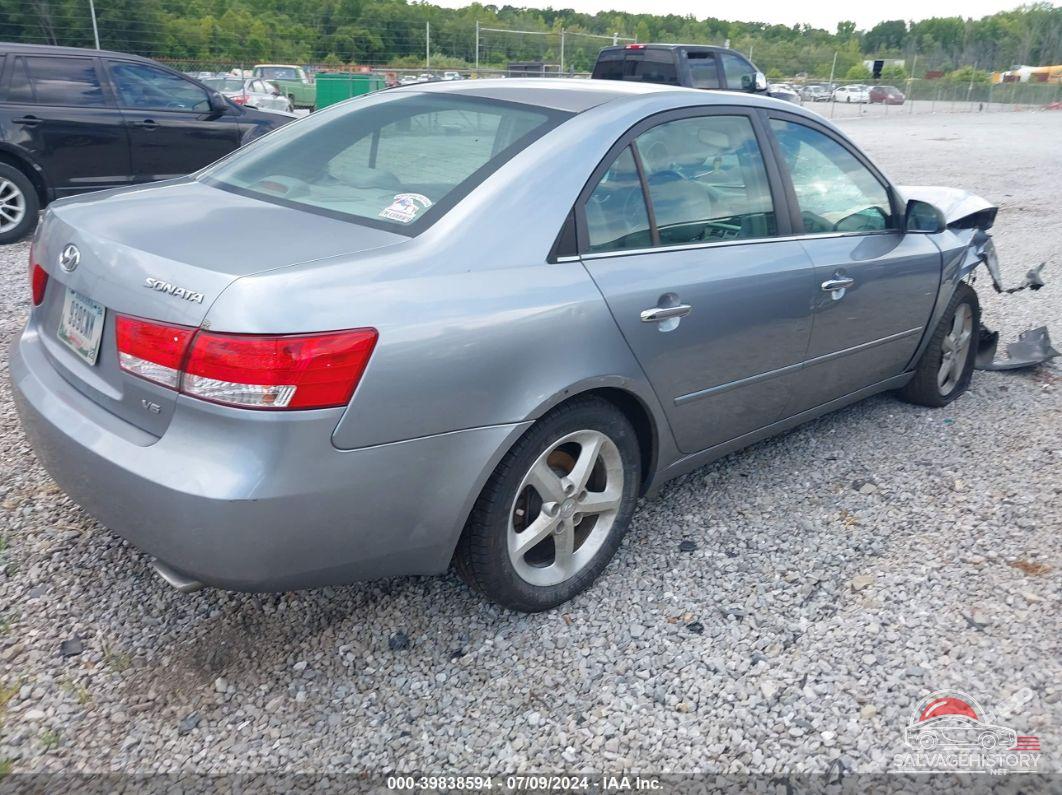 5NPEU46F76H045753 2006 HYUNDAI SONATA photo no. 4