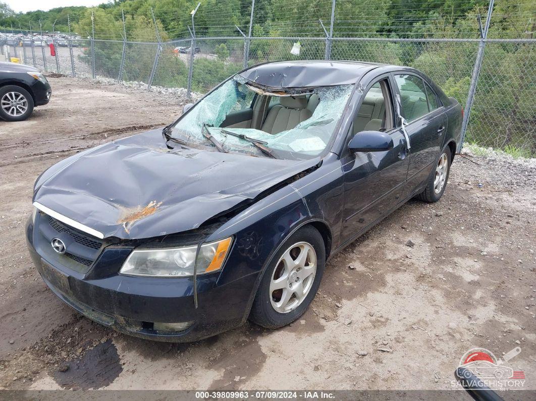 5NPEU46F76H058373 2006 HYUNDAI SONATA photo no. 2