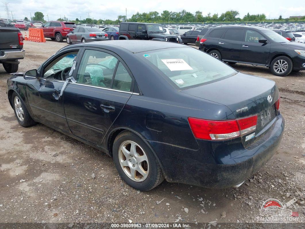 5NPEU46F76H058373 2006 HYUNDAI SONATA photo no. 3
