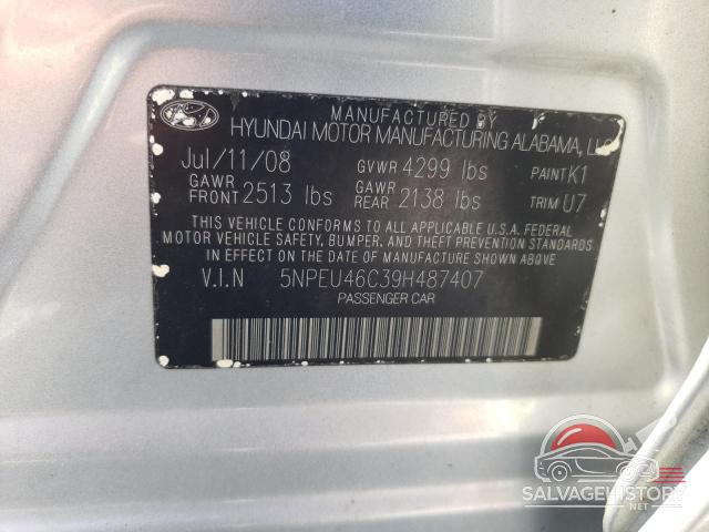 5NPEU46C39H487407 2009 HYUNDAI SONATA photo no. 13