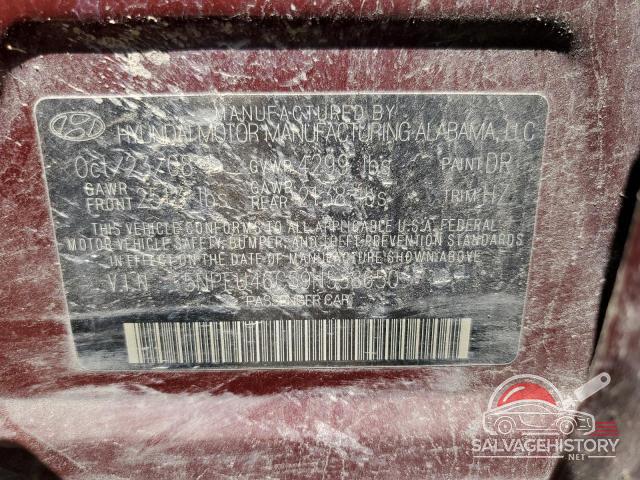 5NPEU46C59H538650 2009 HYUNDAI SONATA photo no. 12