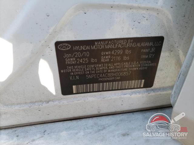 5NPEC4AC8BH006857 2011 HYUNDAI SONATA photo no. 12