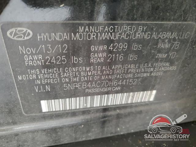 5NPEB4AC7DH644152 2013 HYUNDAI SONATA photo no. 12