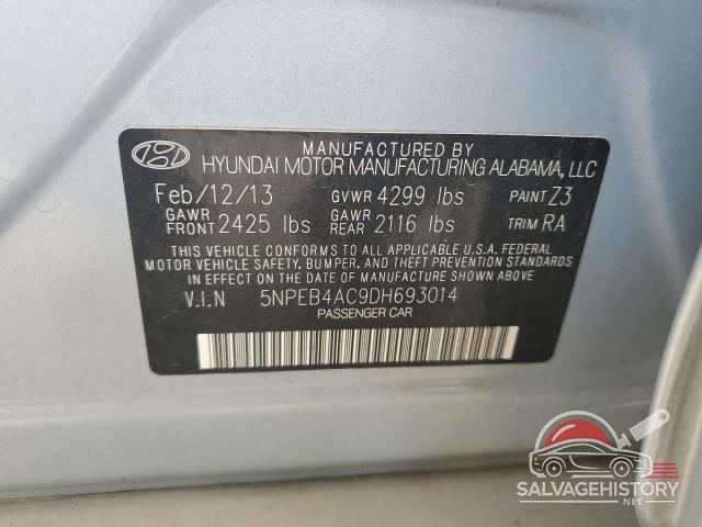 5NPEB4AC9DH693014 2013 HYUNDAI SONATA photo no. 13