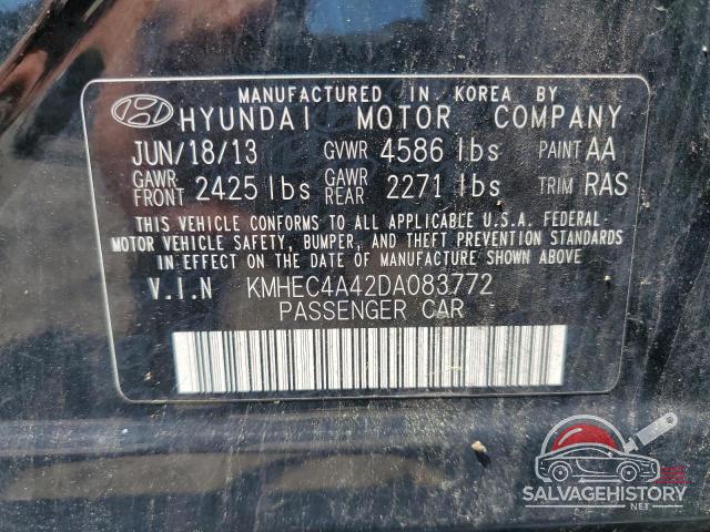 KMHEC4A42DA083772 2013 HYUNDAI SONATA photo no. 12