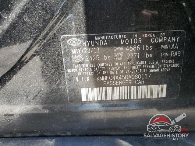 KMHEC4A45DA080137 2013 HYUNDAI SONATA photo no. 12