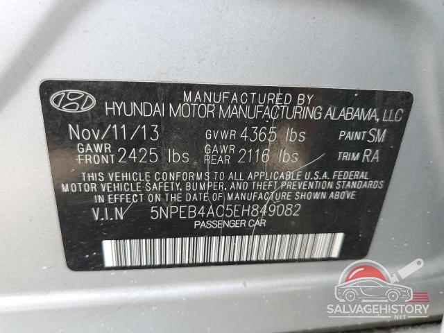 5NPEB4AC5EH849082 2014 HYUNDAI SONATA photo no. 13