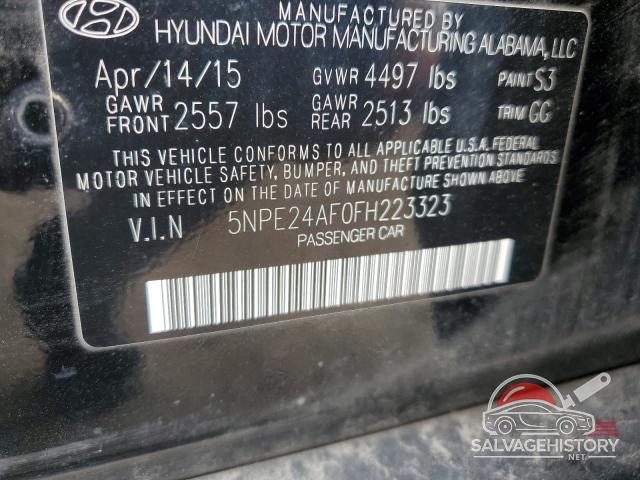 5NPE24AF0FH223323 2015 HYUNDAI SONATA photo no. 12