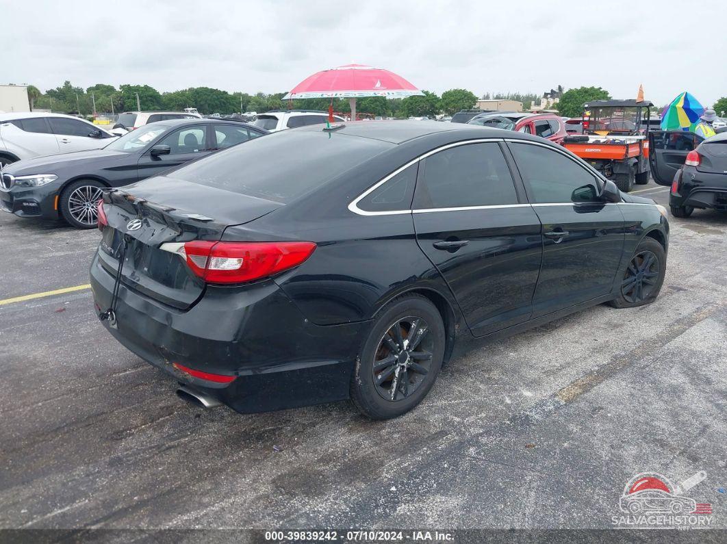 5NPE24AF2FH006789 2015 HYUNDAI SONATA photo no. 4