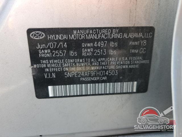5NPE24AF9FH014503 2015 HYUNDAI SONATA photo no. 12