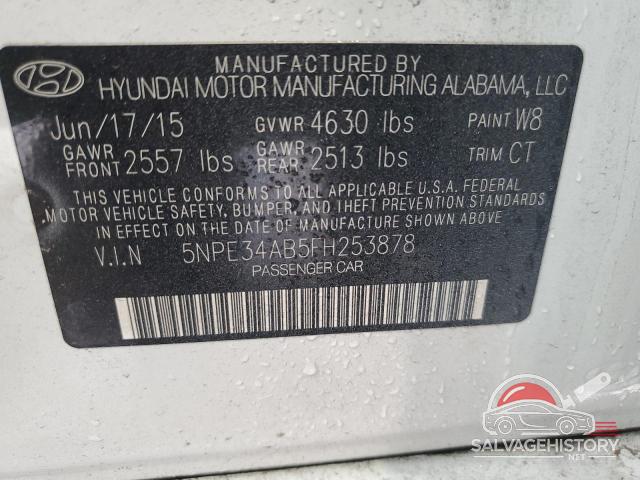 5NPE34AB5FH253878 2015 HYUNDAI SONATA photo no. 12