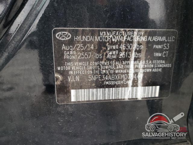 5NPE34ABXFH070444 2015 HYUNDAI SONATA photo no. 12