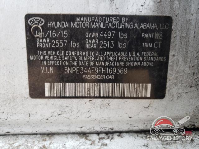 5NPE34AF9FH169369 2015 HYUNDAI SONATA photo no. 12