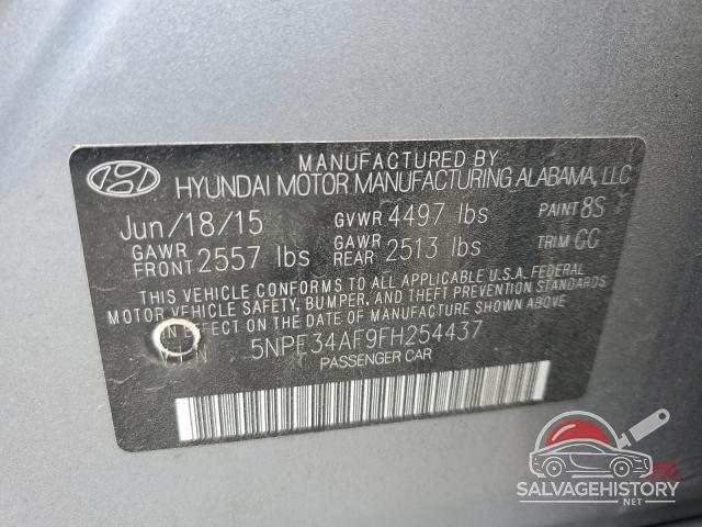 5NPE34AF9FH254437 2015 HYUNDAI SONATA photo no. 12