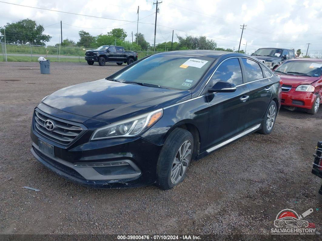 5NPE34AFXFH130631 2015 HYUNDAI SONATA photo no. 2