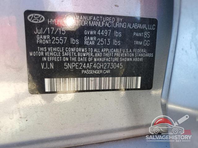 5NPE24AF4GH273045 2016 HYUNDAI SONATA photo no. 12