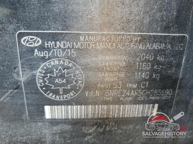 5NPE24AF5GH285690 2016 HYUNDAI SONATA photo no. 12