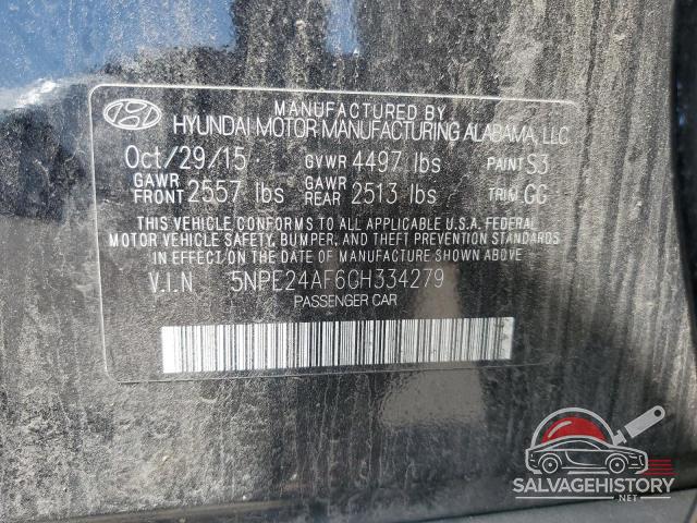 5NPE24AF6GH334279 2016 HYUNDAI SONATA photo no. 12