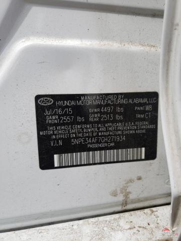 5NPE34AF7GH271934 2016 HYUNDAI SONATA photo no. 12