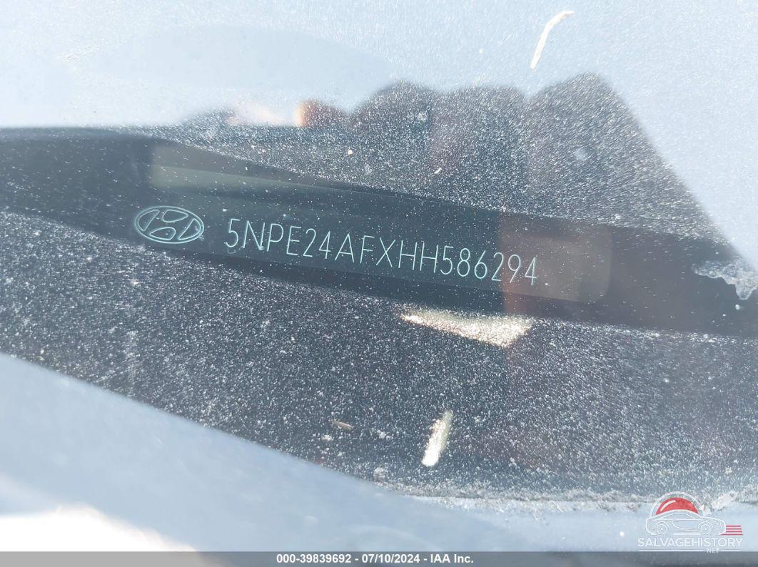 5NPE24AFXHH586294 2017 HYUNDAI SONATA photo no. 9