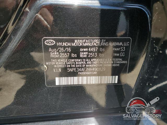 5NPE34AF7HH490829 2017 HYUNDAI SONATA photo no. 12