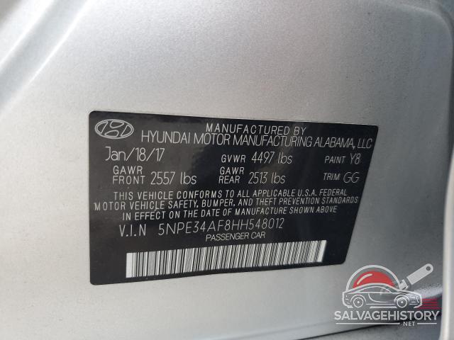 5NPE34AF8HH548012 2017 HYUNDAI SONATA photo no. 12