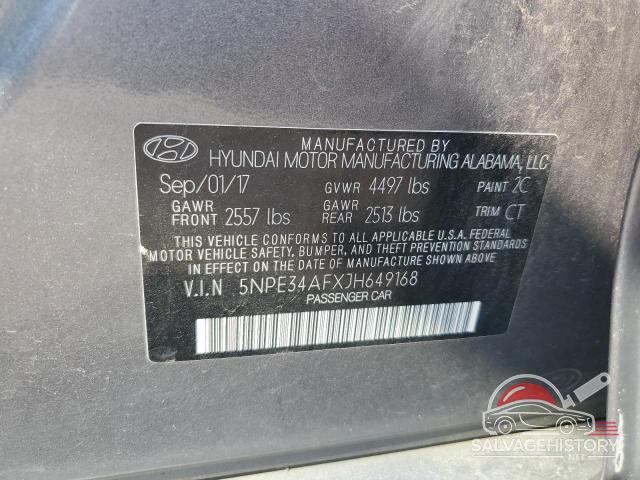 5NPE34AFXJH649168 2018 HYUNDAI SONATA photo no. 12