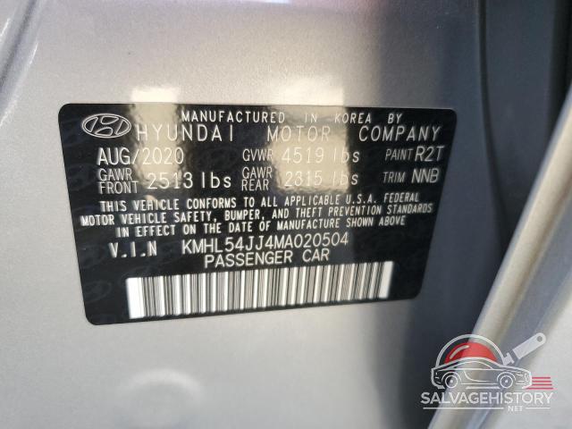 KMHL54JJ4MA020504 2021 HYUNDAI SONATA photo no. 13