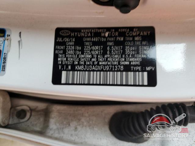KM8JU3AGXFU971378 2015 HYUNDAI TUCSON photo no. 13
