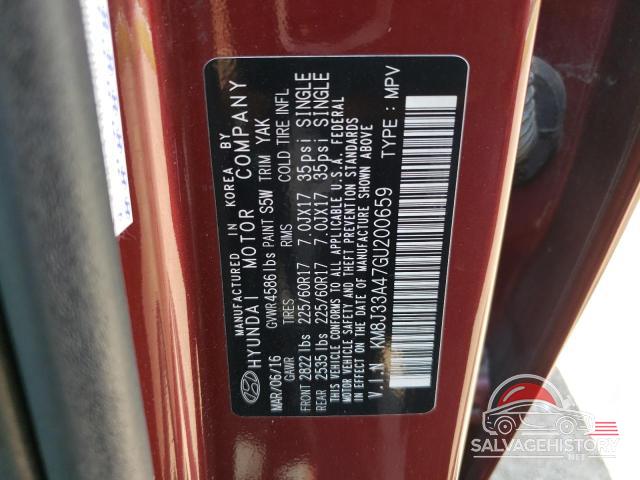 KM8J33A47GU200659 2016 HYUNDAI TUCSON photo no. 13