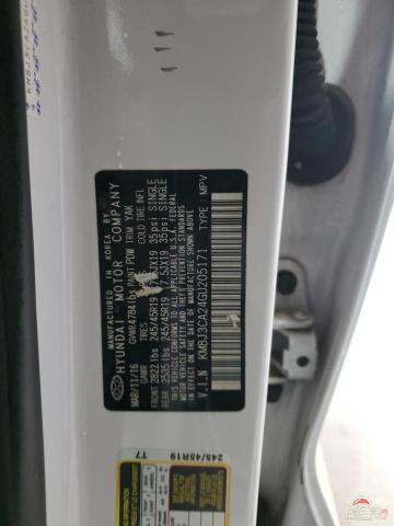 KM8J3CA24GU205171 2016 HYUNDAI TUCSON photo no. 13