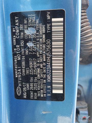 KM8J23A4XHU575630 2017 HYUNDAI TUCSON photo no. 12