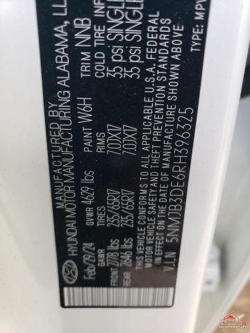 5NMJB3DE6RH396325 2024 HYUNDAI TUCSON photo no. 12