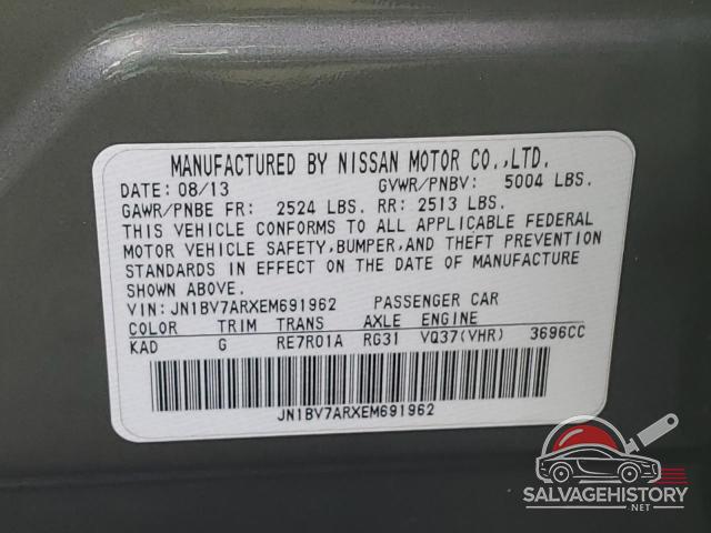 JN1BV7ARXEM691962 2014 INFINITI Q50 photo no. 12