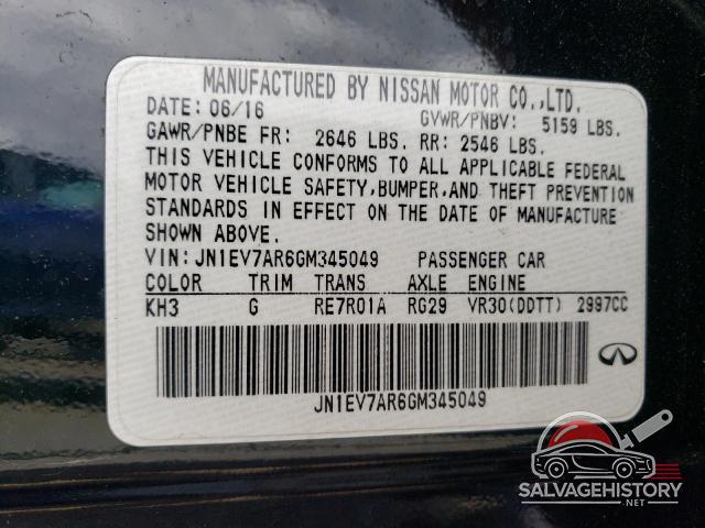 JN1EV7AR6GM345049 2016 INFINITI Q50 photo no. 12