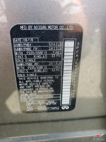 3PCAJ5M39KF121052 2019 INFINITI QX50 photo no. 13