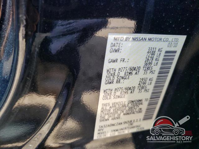 5N3ZA0NC2AN908111 2010 INFINITI QX56 photo no. 13