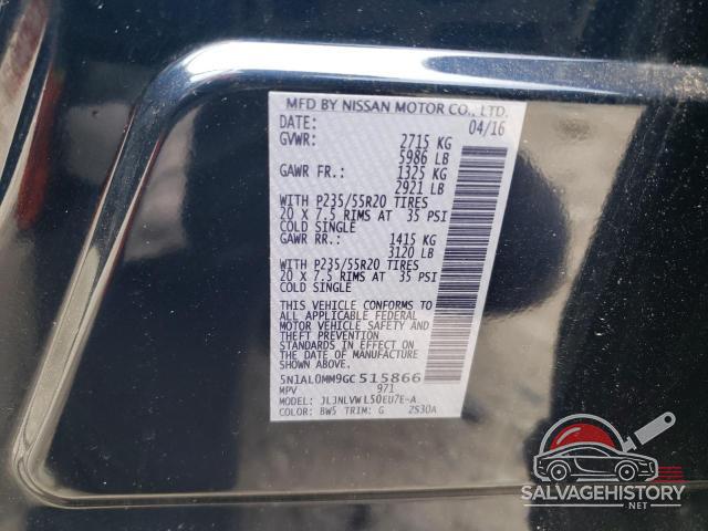 5N1AL0MM9GC515866 2016 INFINITI QX60 photo no. 13