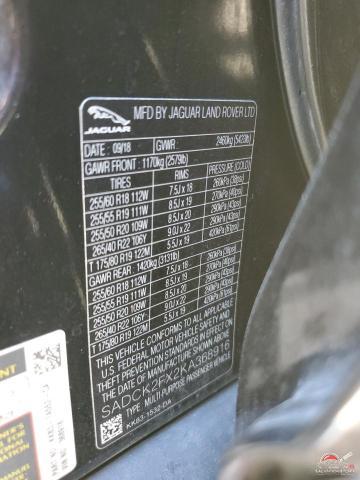 SADCK2FX2KA368916 2019 JAGUAR F-PACE photo no. 13