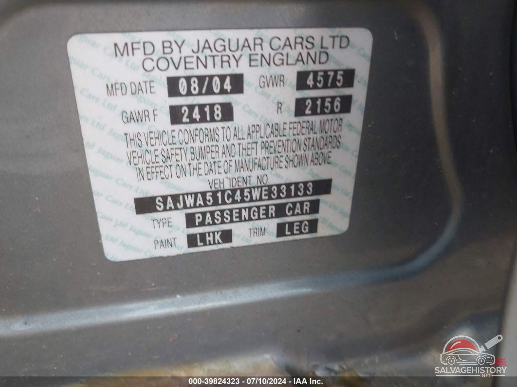 SAJWA51C45WE33133 2005 JAGUAR X-TYPE photo no. 9