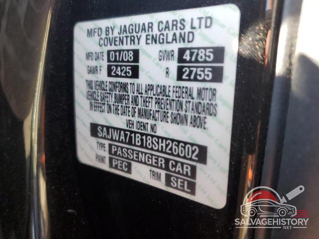 SAJWA71B18SH26602 2008 JAGUAR XJ8 photo no. 12