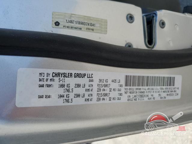 1J4NT1FB9BD241041 2011 JEEP COMPASS photo no. 12