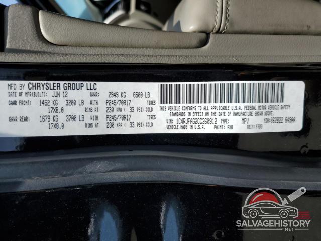 1C4RJFAG2CC360912 2012 JEEP GRAND CHER photo no. 13