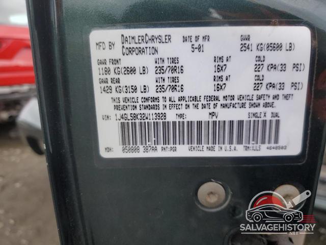 1J4GL58K32W113928 2002 JEEP LIBERTY photo no. 13