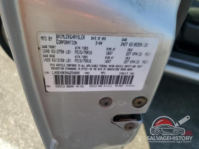 1J4GK48K94W254809 2004 JEEP LIBERTY photo no. 13