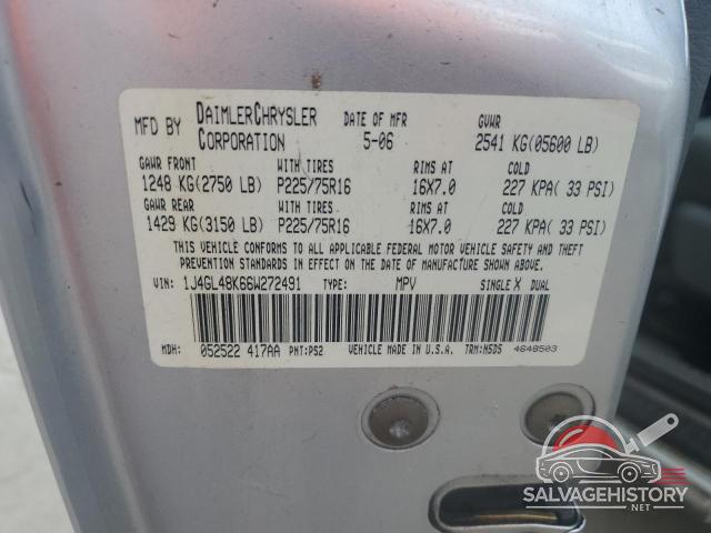 1J4GL48K66W272491 2006 JEEP LIBERTY photo no. 13