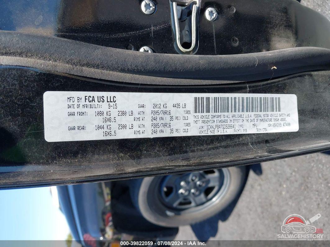 1C4NJPBA7GD528641 2016 JEEP PATRIOT photo no. 9