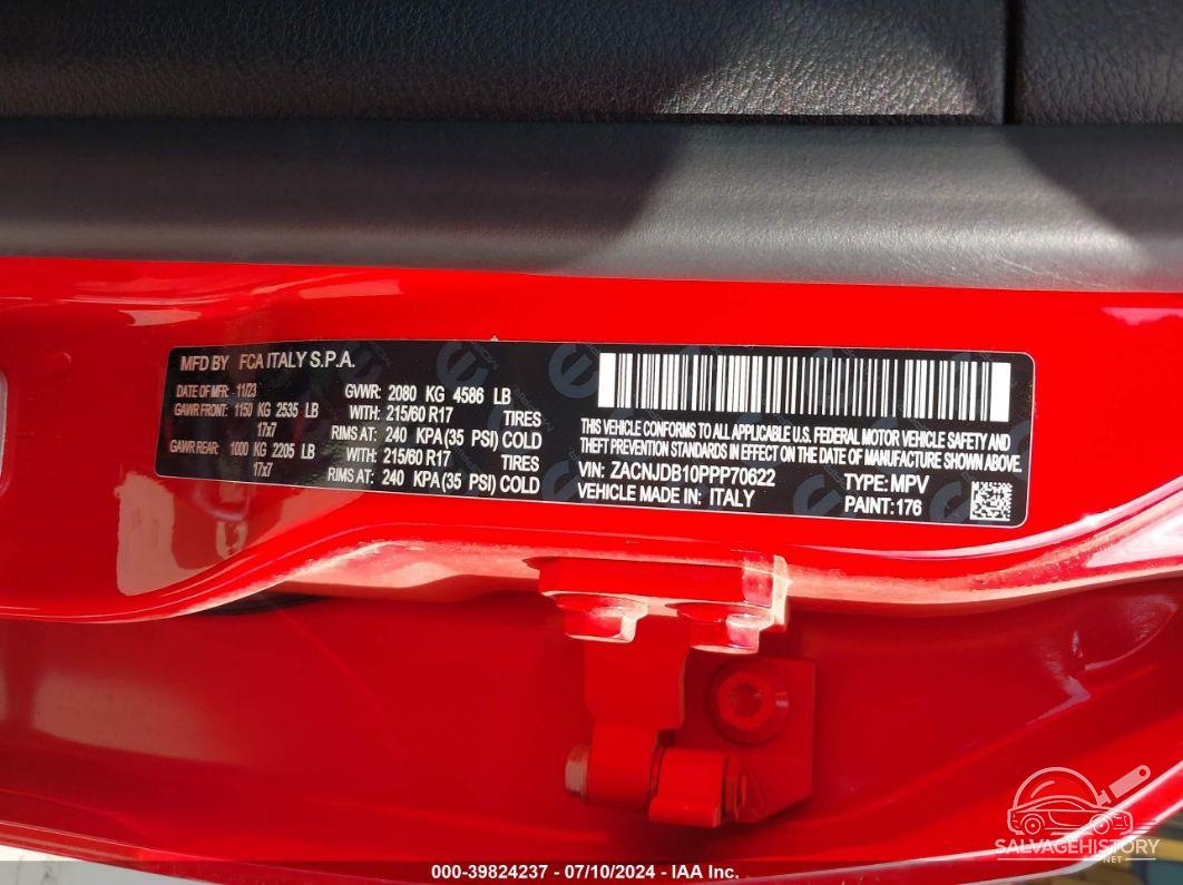 ZACNJDB10PPP70622 2023 JEEP RENEGADE photo no. 9