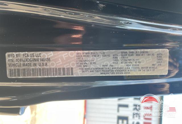 1C4HJXDG4NW140136 2022 JEEP WRANGLER photo no. 10